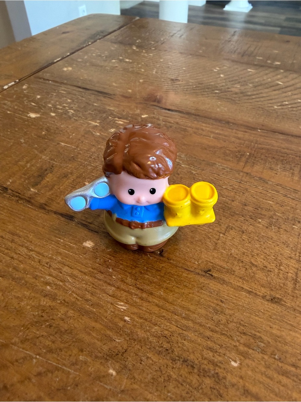 Fisher Price Little People Dad with glasses and coffee as is